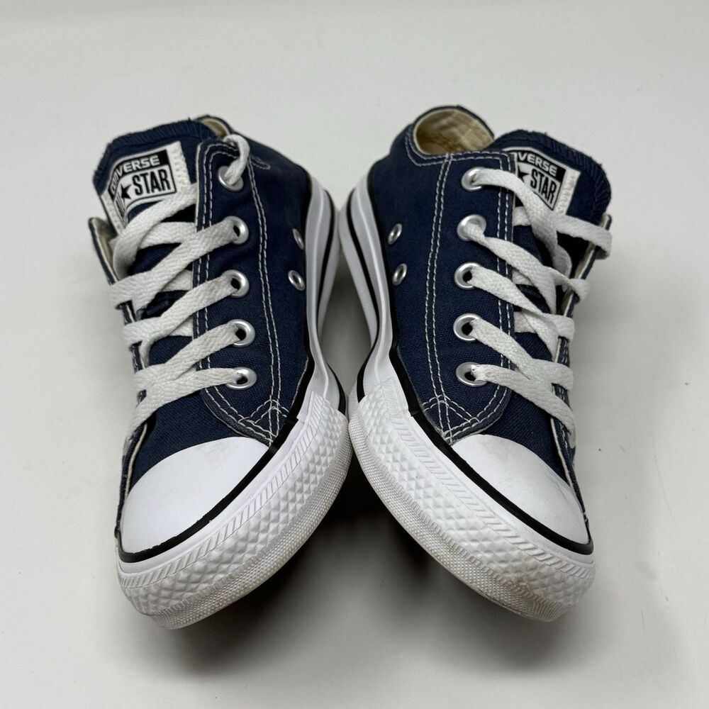 Converse All Star Sneakers Womens 6 Blue Canvas Low Top Retro Grunge Shoes - Picture 7 of 16